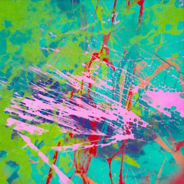 Arkaplanda soyut renkli lekeler              