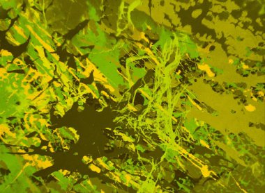 Metin için yeri olan boya lekeleriyle soyut arkaplan