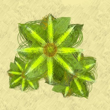 Eskipli arka planda dağınık grungy çiçekler