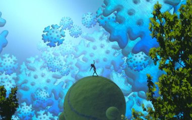 Parktaki Noel ağacı.