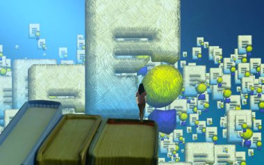 afiş tasarımı için soyut yaratıcı arka plan