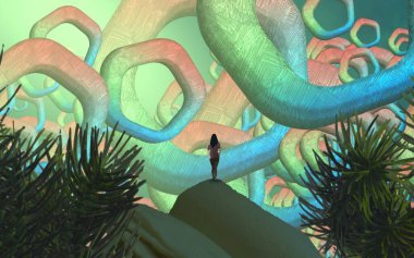 Bahçedeki yeşil ağaç