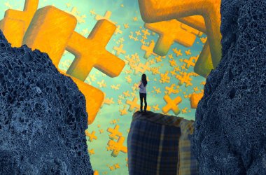 Soyut renkli arka plan, hayal gücü kavramı insan silueti.