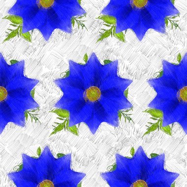 Dağınık tarzda çiçek çizim, grungy arka plan.