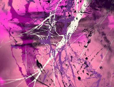 Metin için yeri olan boya lekeleriyle soyut arkaplan