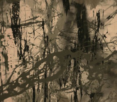 Arkaplanda soyut renkli lekeler              