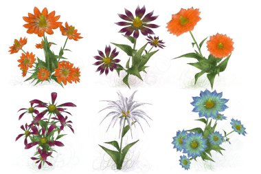 Çiçeklerle kusursuz desen