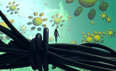 renkli ve sarı arka plan