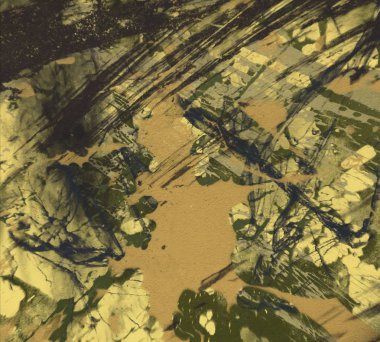 metin için alan ile arka planda soyut renkli lekeler