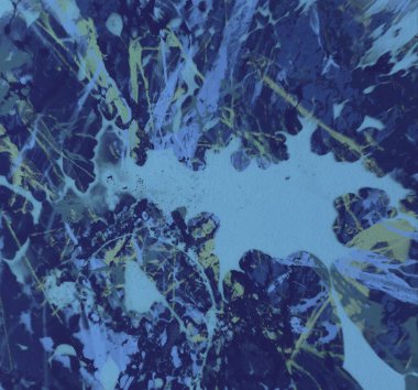 Metin için yeri olan boya lekeleriyle soyut arkaplan