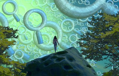 havuzda noel ağacı