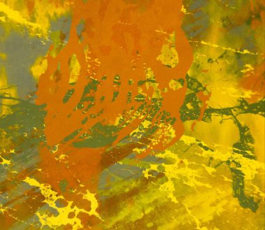 Metin için yeri olan boya lekeleriyle soyut arkaplan