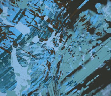 Metin için yeri olan boya lekeleriyle soyut arkaplan