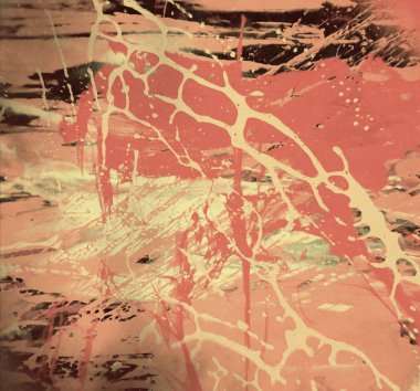 metin için alan ile arka planda soyut renkli lekeler