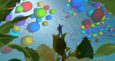 Bokeh ile soyut arkaplan