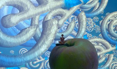 mavi ve yeşil arkaplan