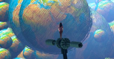 Soyut sanat dokusu. Renkli doku. Modern sanat eserleri. Renkli görüntü. Modern sanat. Çağdaş sanat.