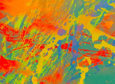 metin için alan ile arka planda soyut renkli lekeler