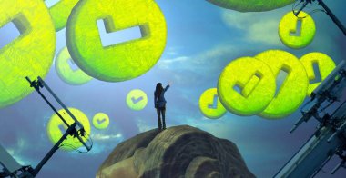 Sarı ve yeşil arka plan