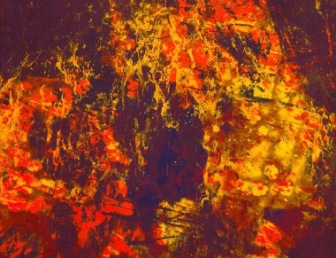 Metin için yeri olan boya lekeleriyle soyut arkaplan