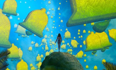 sonbahar ve sarı arka plan