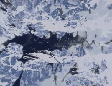 metin için alan ile arka planda soyut renkli lekeler