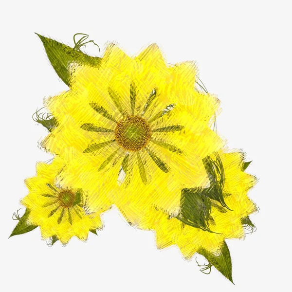 Špinavé Květiny Ošuntělém Pozadí — Stock fotografie