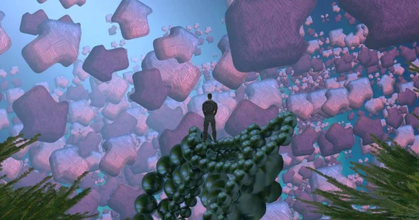 Çiçeklerle soyut arkaplan