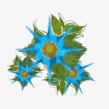 Renkli çiçek doku arka plan 