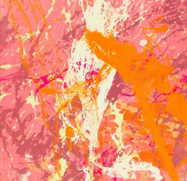 Arkaplanda soyut renkli lekeler