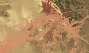 Arkaplanda soyut renkli lekeler