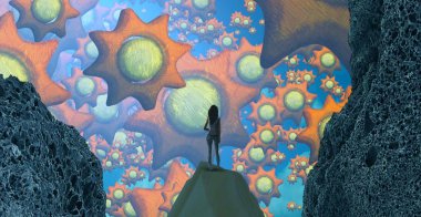 metin için alanı olan soyut kavramsal yaratıcı arkaplan 