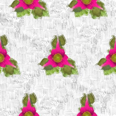 Çiçeklerle kusursuz desen