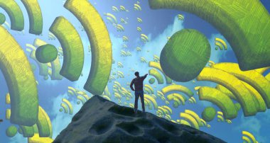 alan ile soyut yeşil arka plan