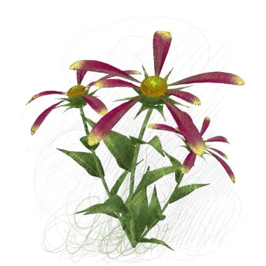 Renkli çiçek doku arka plan 