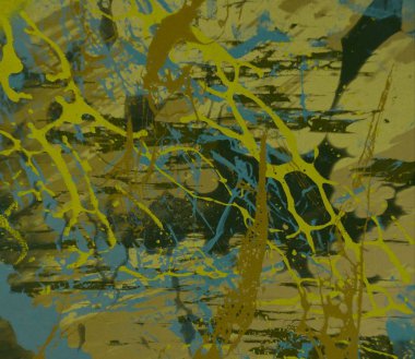 Metin için yeri olan boya lekeleriyle soyut arkaplan