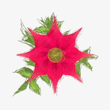 Beyaz arkaplanda izole edilmiş noel ağacı