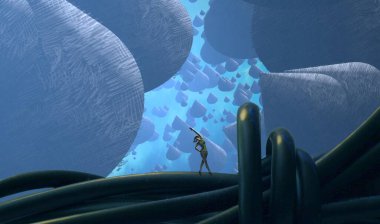 Beyaz ve mavi gökyüzü