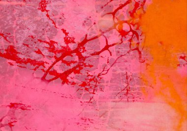 Metin için yeri olan boya lekeleriyle soyut arkaplan