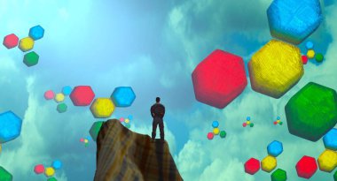 balonlar ile paskalya yumurtaları