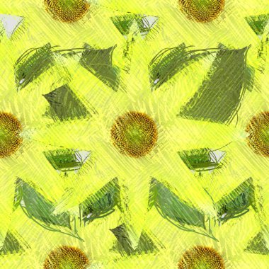 Arka planda çiçekler olan kusursuz desen