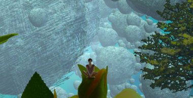 yeşil ve beyaz çiçekler