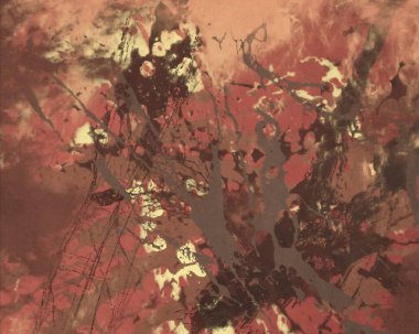 Metin için yeri olan boya lekeleriyle soyut arkaplan