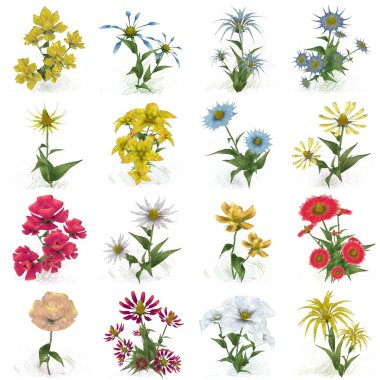 Çiçeklerle kusursuz desen