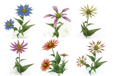 Çiçeklerle kusursuz desen