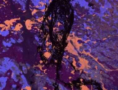 Metin için yeri olan boya lekeleriyle soyut arkaplan