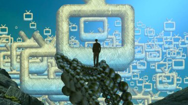 Şehrin soyut Illustration