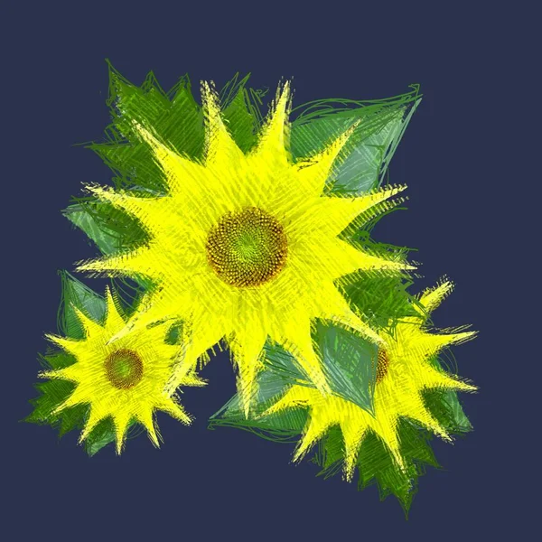 Eskipli arka planda dağınık grungy çiçekler