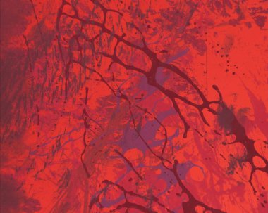 Metin için yeri olan boya lekeleriyle soyut arkaplan