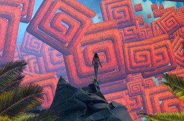 bir kitap ile noel ağacı